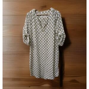 Michael Kors Womens Gold Button Dress Size Medium